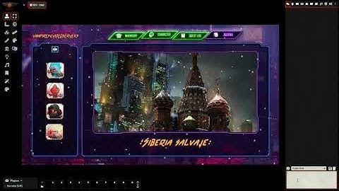 Landing Page "CyberPunk" - V&V 2068 - Foundry Virtual Tabletop