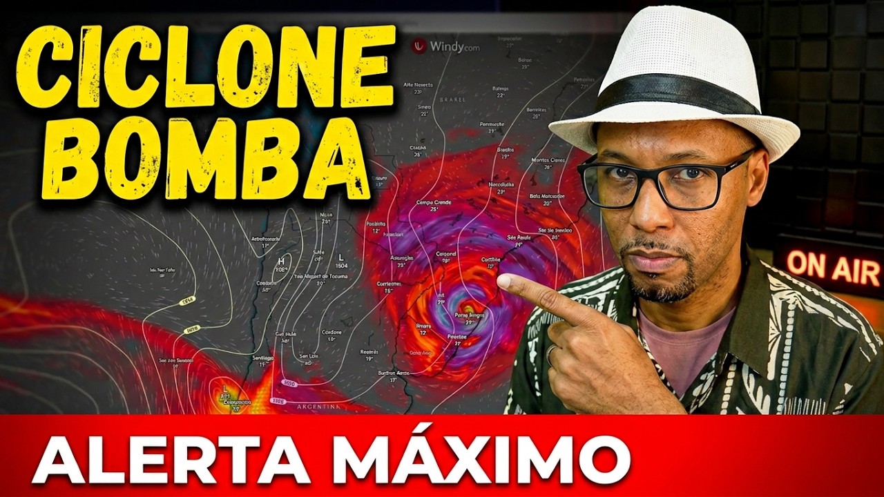CICLONE BOMBA: 150mm de Chuva e Granizo Destrutivo