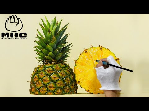 Pineapple【Painting】パイナップル - YouTube