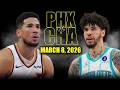 Phoenix Suns Vs Charlotte Hornets Full Game Highlights March 8 2026 NBA Season