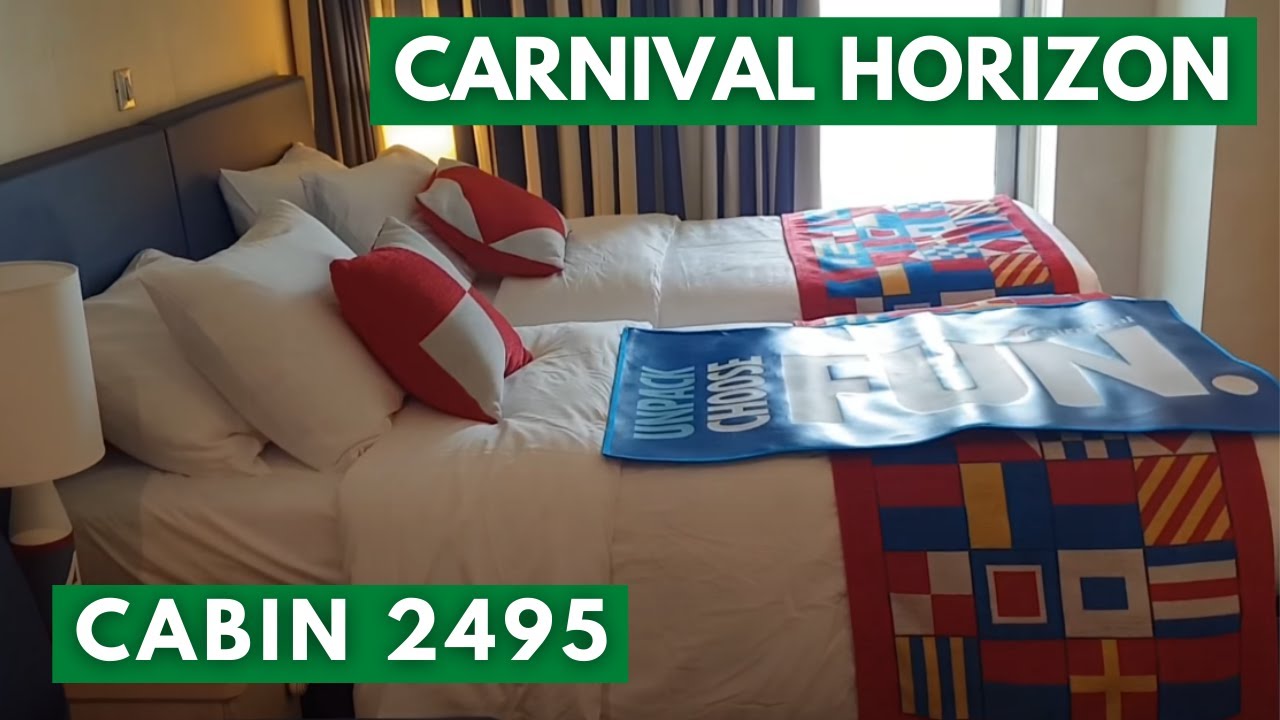 Carnival Horizon Cabin 2495 Category FO Family Harbor Aft Balcony