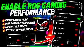 Max 90 - 120 FPS | Enable ROG Gaming Performance | Stable Fps & Performance | No Root