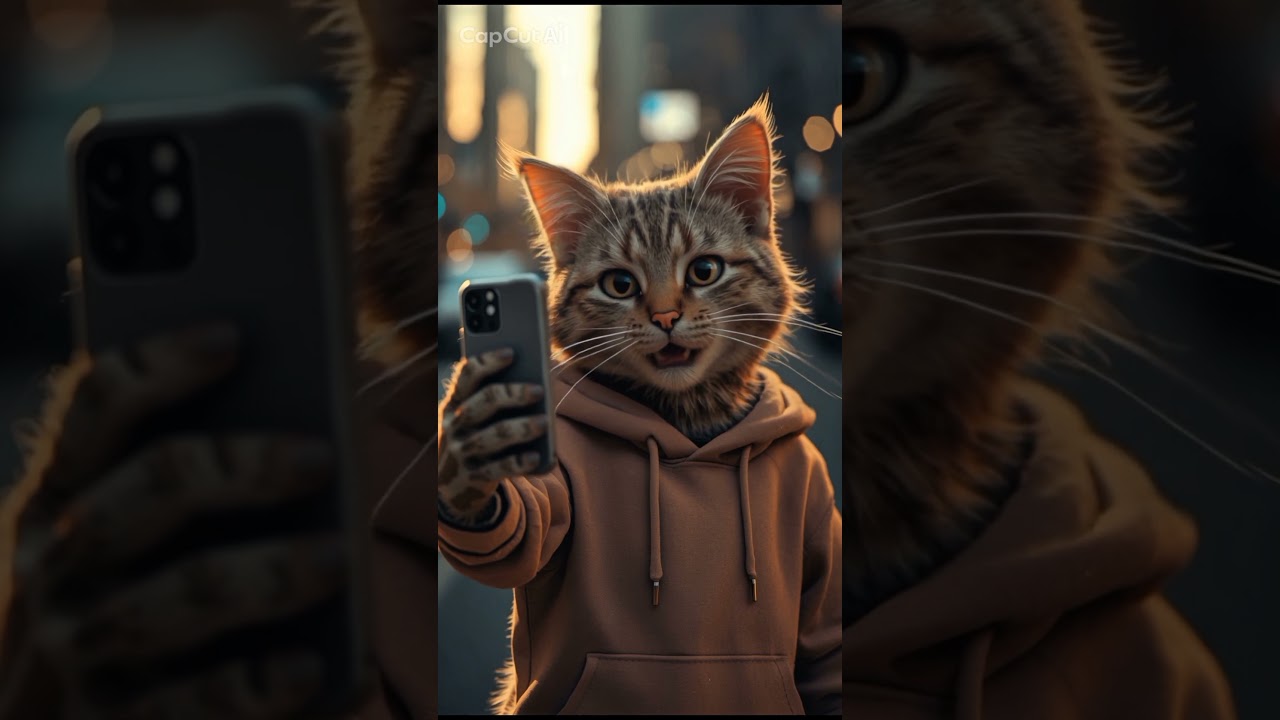 funny cat talking seriously 