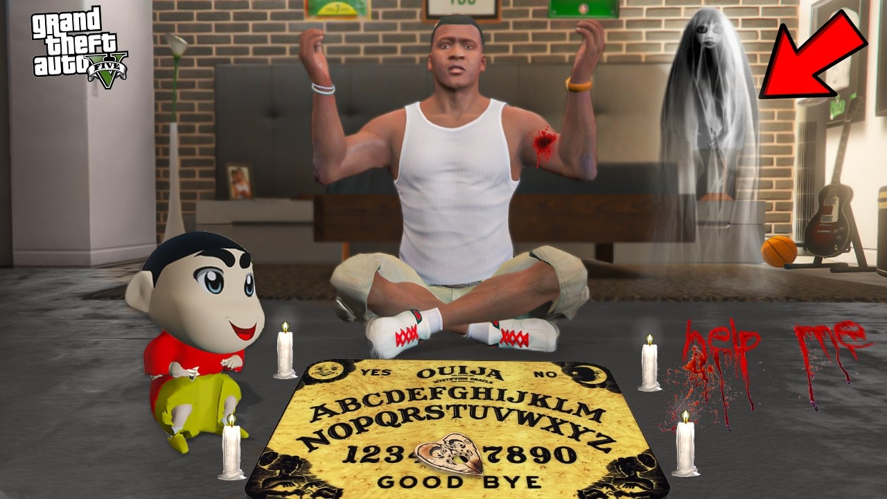 Franklin Playing Auija Board At 12 Am in GTA 5 !