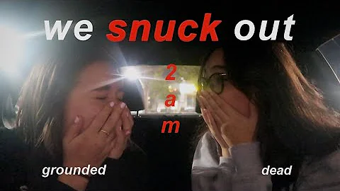 snuck out at 2AM… & took the car