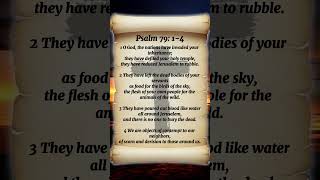 Psalm 79:1-4 – Mourning Over Ruined Jerusalem