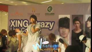 [Fancam] XING at CTC (20090824) - 08 - Studying abroad & Hi Five!