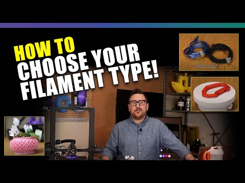 How to Choose a Filament Type - PLA, ABS, PETG, & TPU Filaments - A Guide To 3D Printing Filament