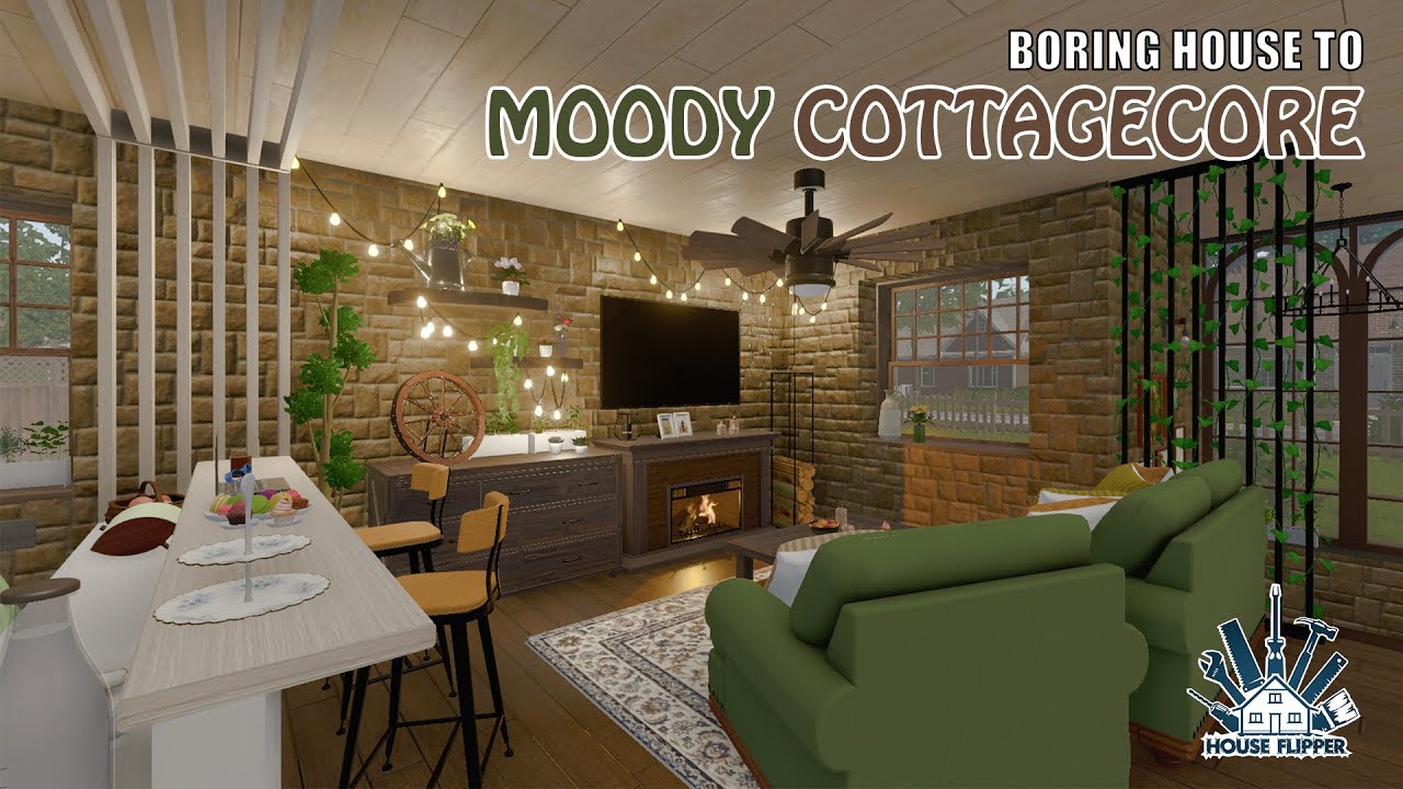 Transforming Boring House to Moody Cottagecore! | House Flipper - YouTube