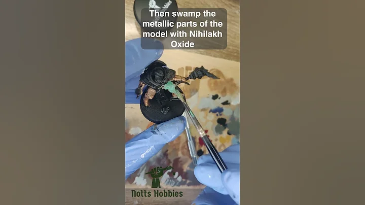 How to paint verdigris weathering in 3 simple steps #warhammer40k #warhammercommunity #ageofsigmar