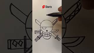 How to draw One Piece Pirate Flags #onepiece