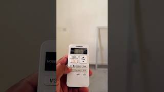 Toshiba AC Remote settings ✅🤯#airconditioner #acservice #acrepair #tecnician #electrical