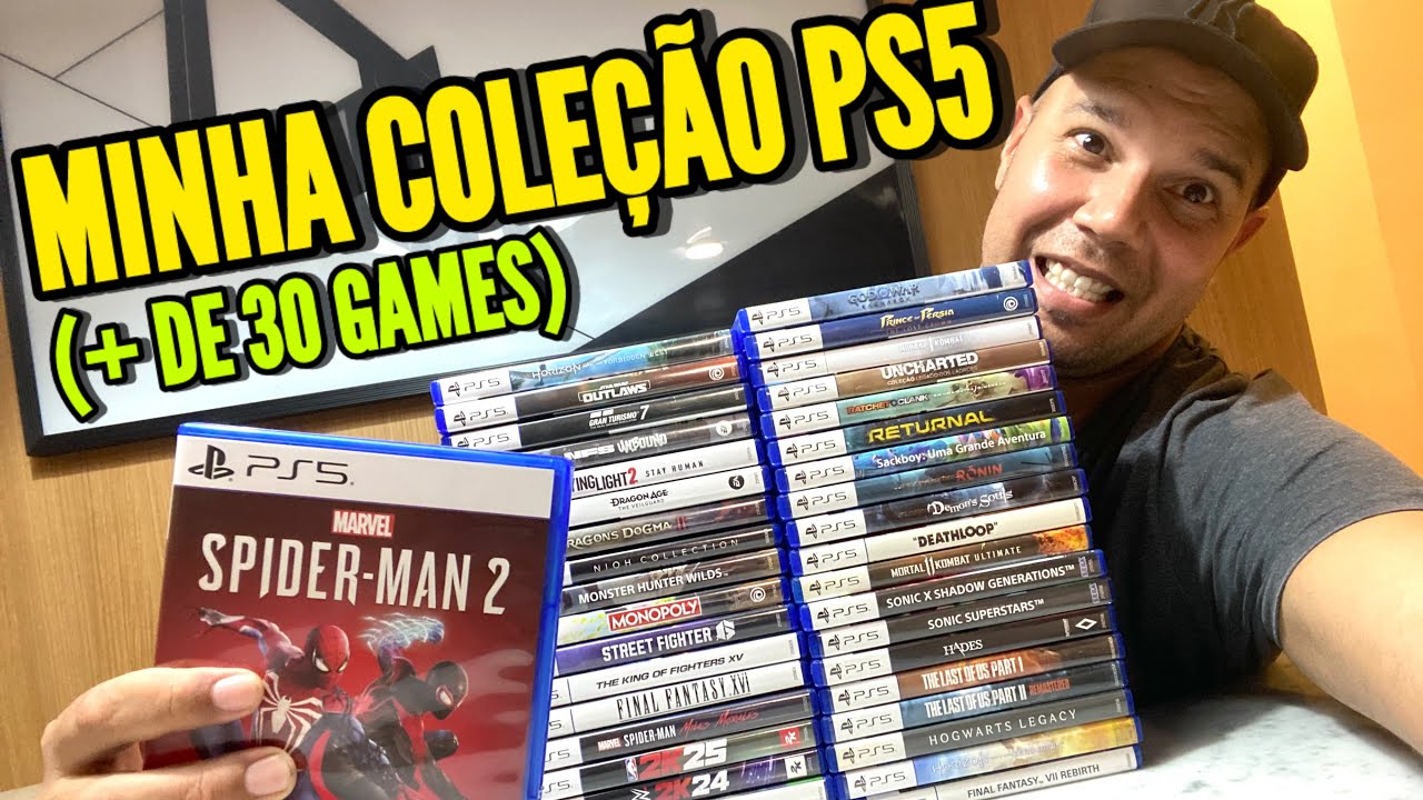MINHA COLEÇÃO DE JOGOS PS5 ATUALIZADA 
