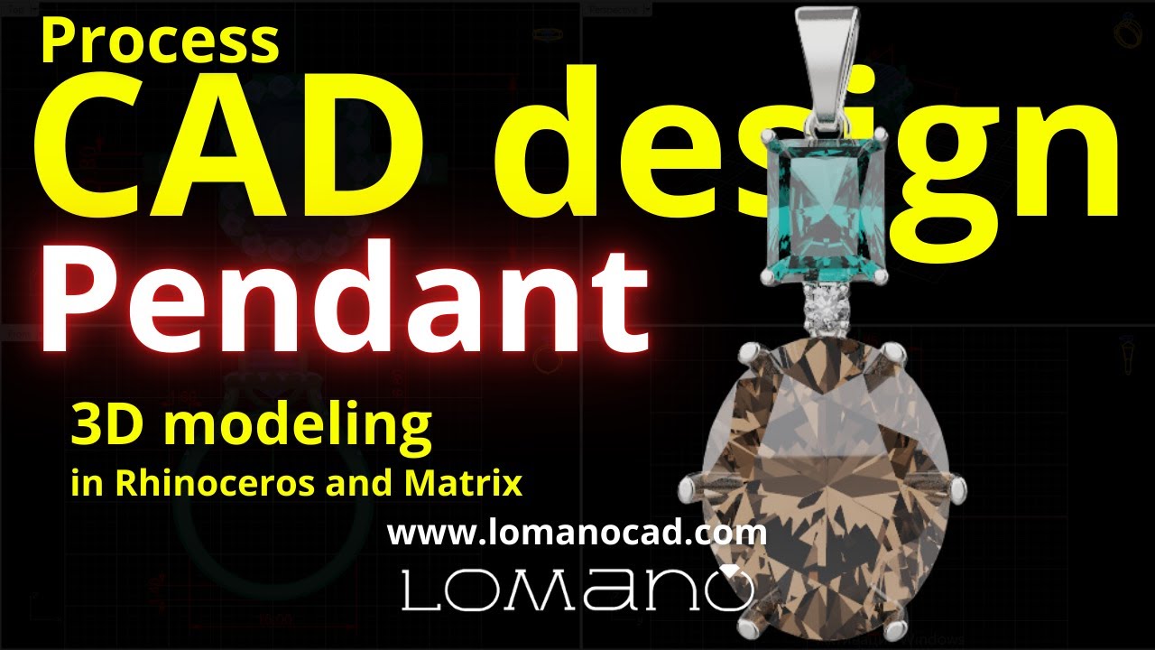 CAD Design Pendant in Rhinoceros & Matrix / Lomano / CAD services for ...