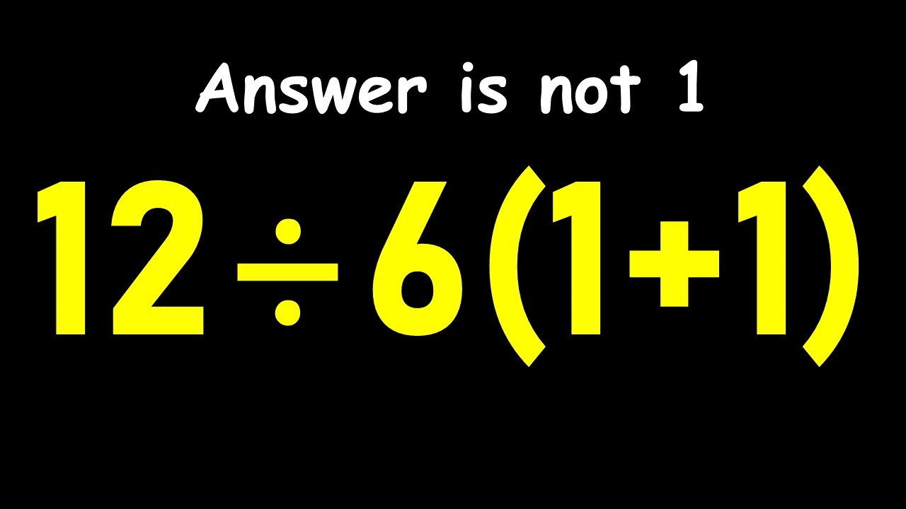 This Math Problem Tricks Everyone! - YouTube