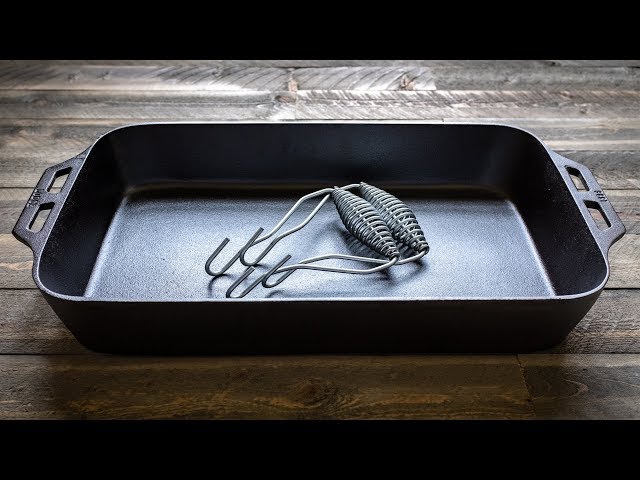 The Lodge Cast Iron Fish Pan  Unboxing and Vintage Comparison