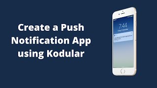 How to create a Push Notification App using Kodular [ Push Notification App ]