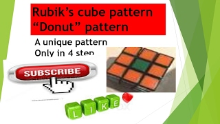 rubik's cube pattern donut pattern step by step tutorial for beginners in hindi