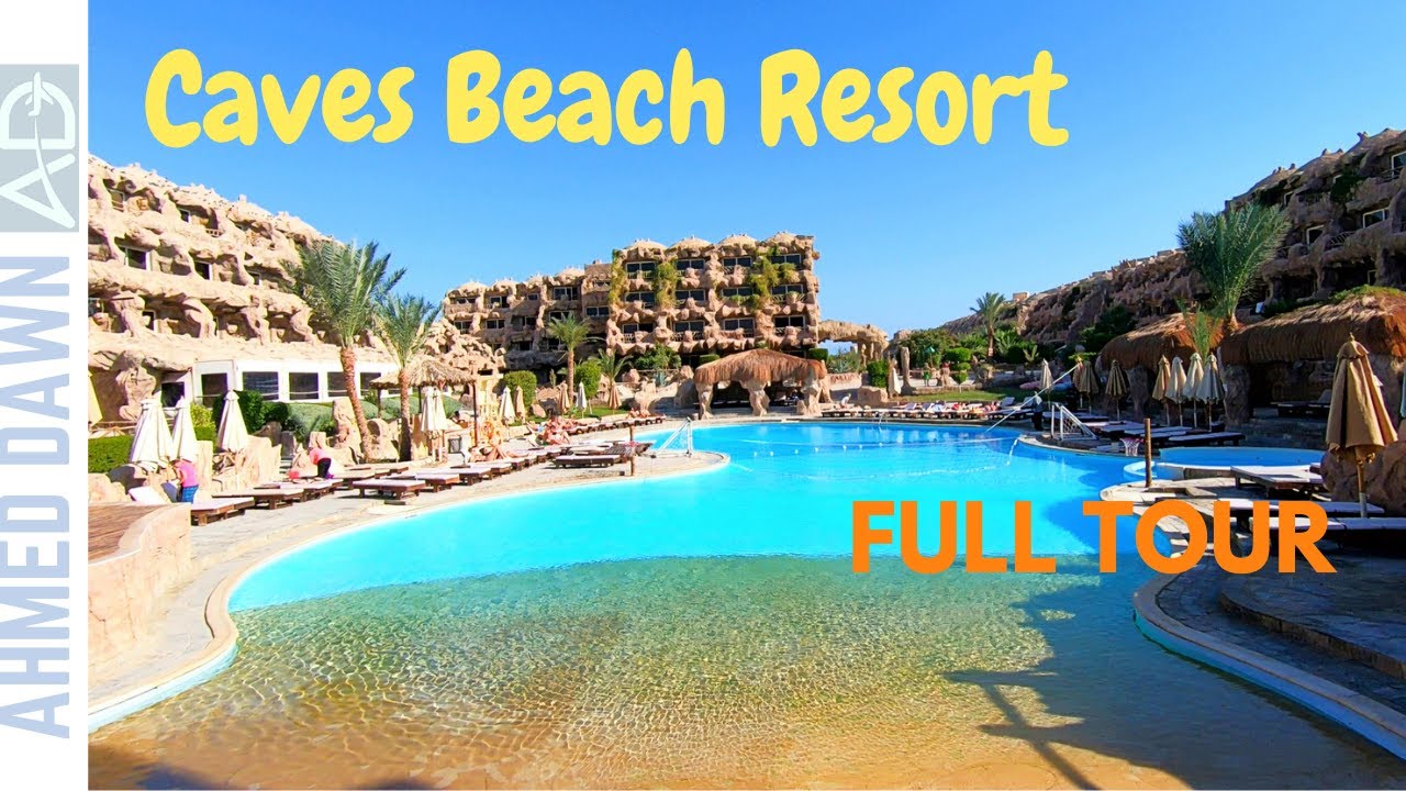 Full Tour Amazing Red Sea Resort Caves Beach Resort in Hurghada