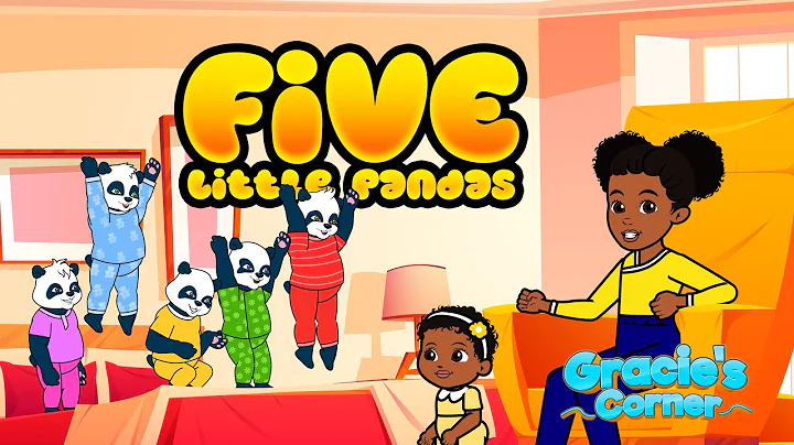 Five Little Pandas Jumping on the Bed | Gracies Co...