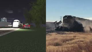 Train Crash Recreations in Roblox 14!