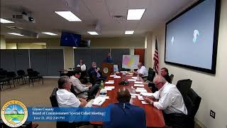 Glynn County Board of Commissioners Special Called Meeting Tuesday, June 21, 2022