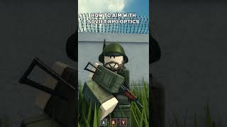 How to AIM with SOVIET RPGS in COLD WAR #roblox #coldwar #rpg #tutorial