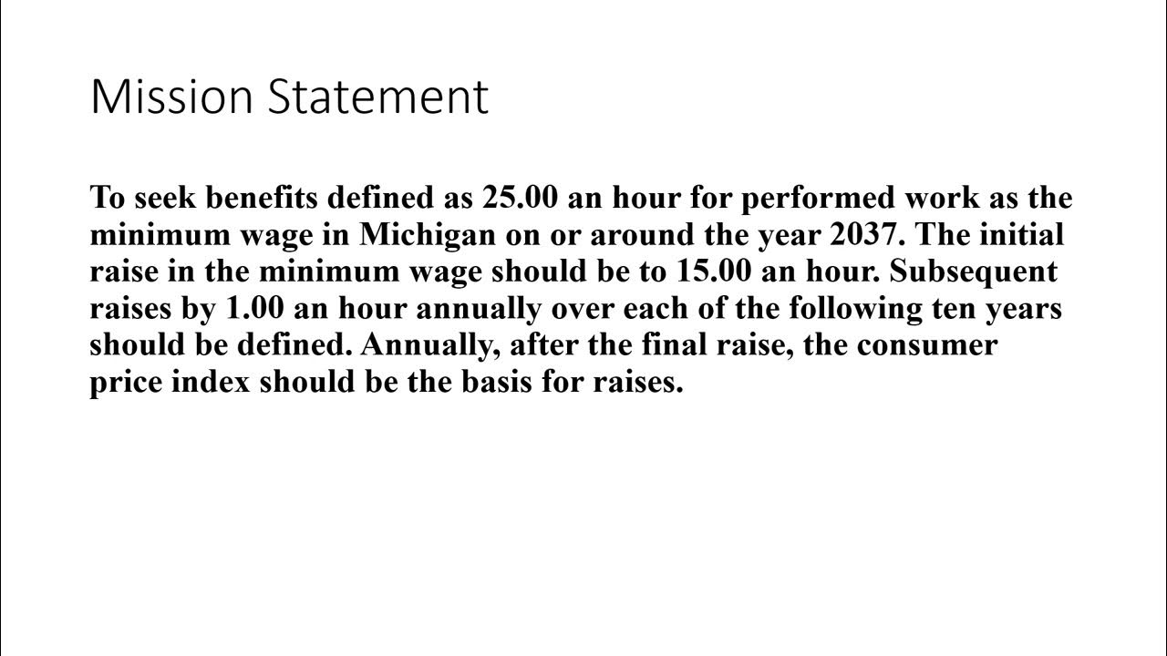 Minimum Wages In Michigan Meeting YouTube