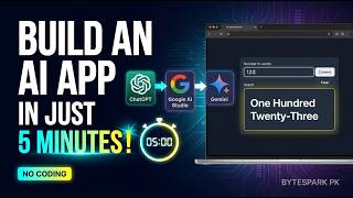 Build an AI Application in Just 5 Minutes Without Coding! | ChatGPT + Google AI Studio
