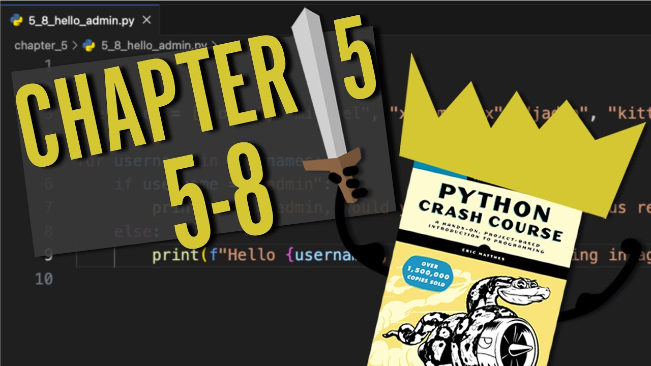 Python Crash Course: Chapter 5 | Try It Yourself 5-8 | Beginner Python ...