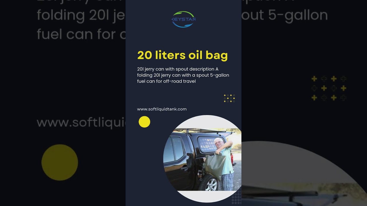 Smart Oil Storage with Keystar's 20L Leak-Proof Bag!