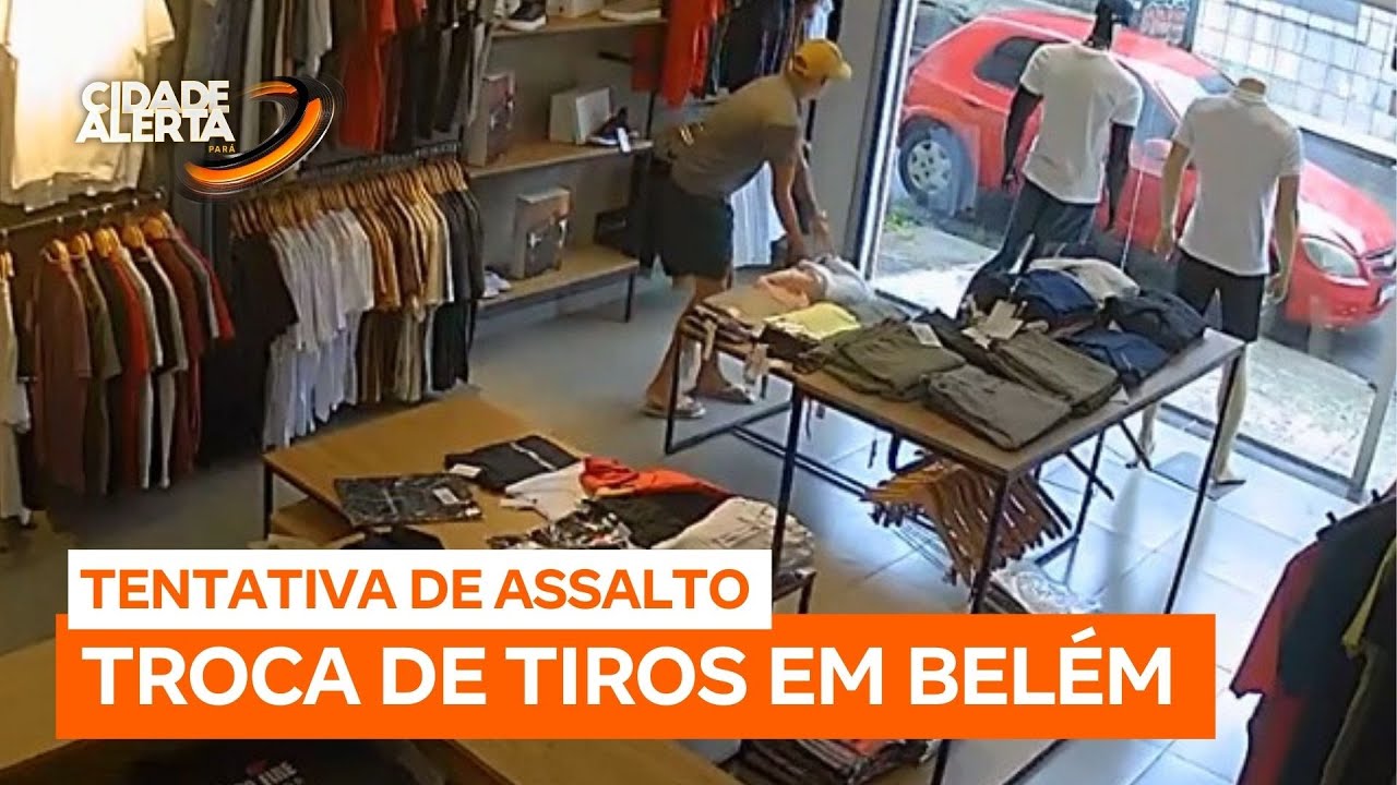 Tentativa de assalto termina em troca de tiros em Belém (PA)