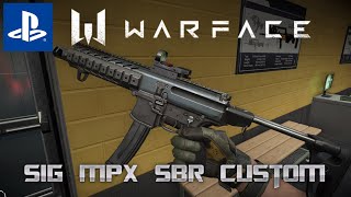 SIG MPX SBR Custom Warface Ps4