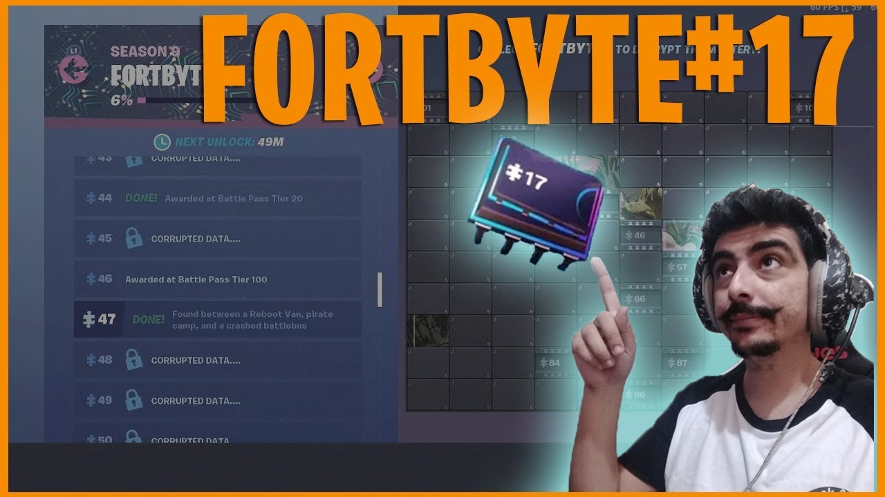 COLETANDO O FORTBYTE #17 *FORTNITE BATTLE ROYALE "