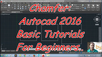 Chamfer: Autocad 2016 cad software - online autocad classes Part 18-30