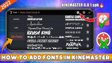 How To Add Custom Fonts In Kinemaster-Without Any App | Kinemaster Me Font Kaise Add Kare 2023