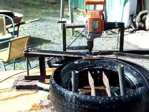 DIY Tire Cutting Machine