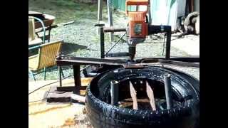 DIY Tire Cutting Machine