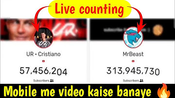 😱live subscriber comparison video kaise banaye | how to make subscriber comparison video | 2024