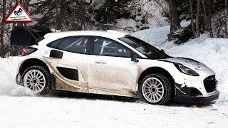 Test Pre Rallye Monte-Carlo 2024 | Snow Day Grégoire Munster | Ford Puma Rally1 [Passats de canto]