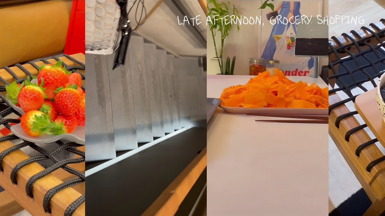 grocery shopping & making carrot râpé