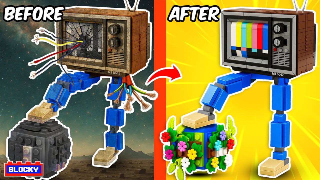 LEGO REPAIR: Fixing Brainrot Il Mastodontico Telepiedone Out Of Lego | Blocky Bricks ESP