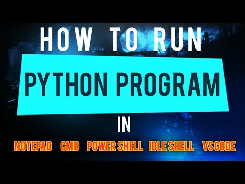 How to run python program by different methods | In Hindi | #3 - YouTube