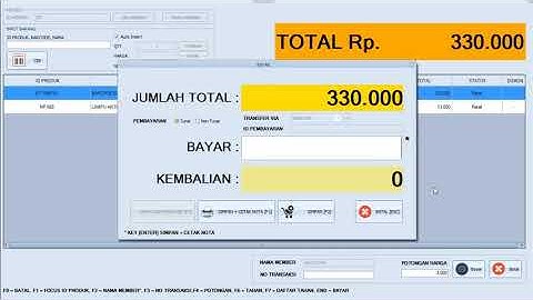 Transaksi Offline SIPROSIR V3 / program kasir v3