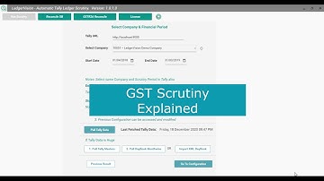 Run GST Scrutiny in LedgerVision
