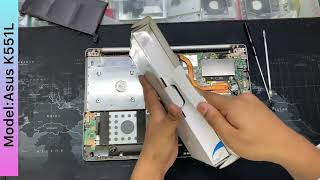 Easy to replace k551L battery.How to change asus K551L battery #battery#laptop#asus