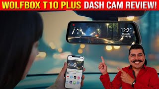 Wolfbox T10 PLUS Mirror Dash Cam Review (WIFI App, 2K, HD, GPS, Park Mode & Park Assist, 10')