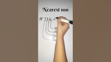 How to find the nearest 100 #mathsnearest #roundoffnumber #nearest100 #shorts