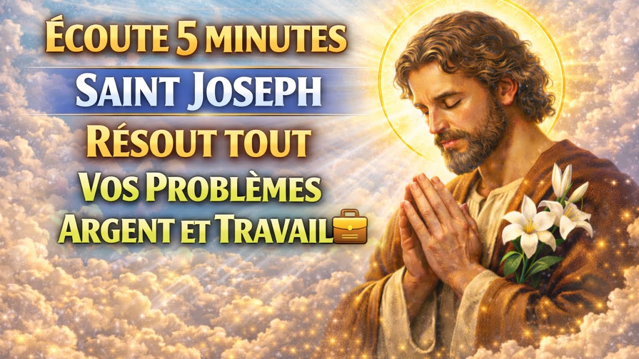 ✨ SAINT JOSEPH POURVOIT : PRIÈRE pour les PROBLÈMES D’ARGENT et de TRAVAIL 🙏