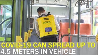 COVID-19 can spread 4. 5 meters in enclosed, air-conditioned vehicle | Taiwan News | RTI